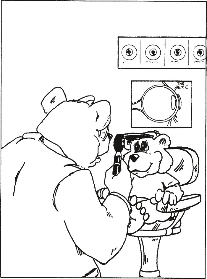 Eyes Preschool Coloring Sheets
 Eye Care Coloring Pages
