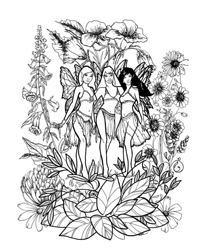 Fairies Coloring Pages For Adults
 Free Coloring Pages Fairies To Print