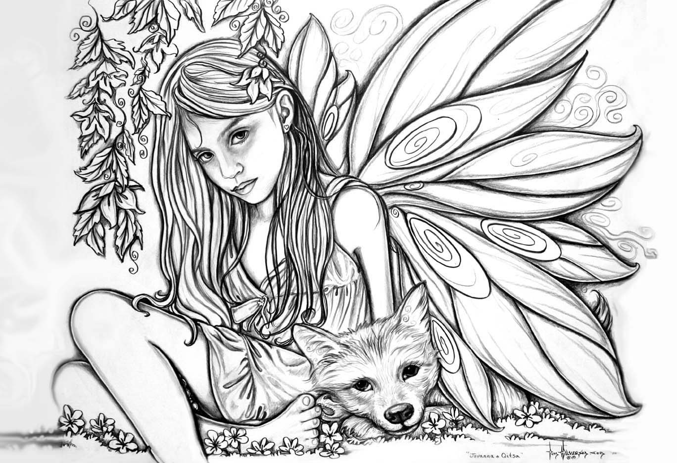 Fairies Coloring Pages For Adults
 Fairy Coloring Pages 2018 Dr Odd