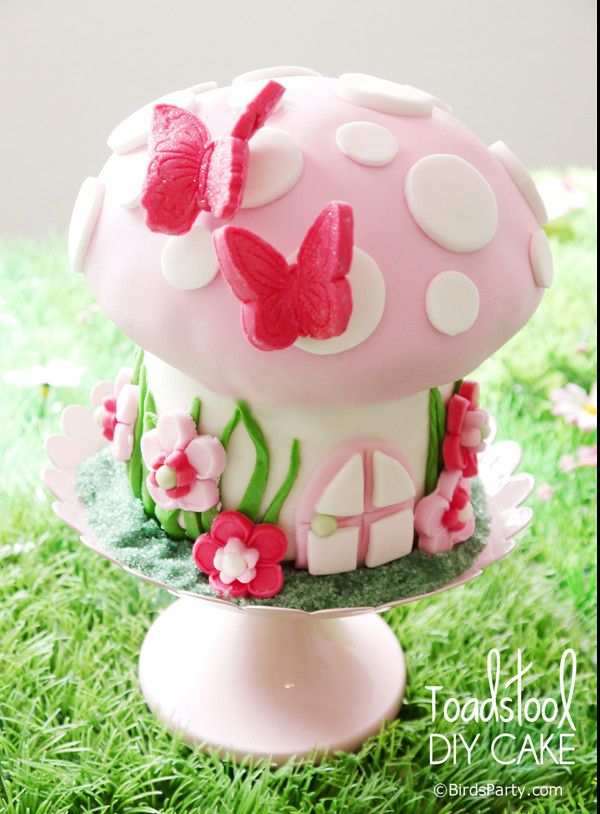 Fairy Birthday Cake
 How to Make a Toadstool Birthday Cake Party Ideas