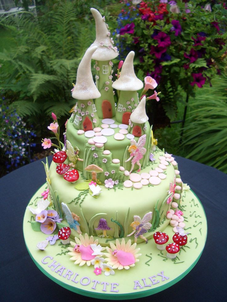 Fairy Birthday Cake
 25 best ideas about Fairy house cake on Pinterest