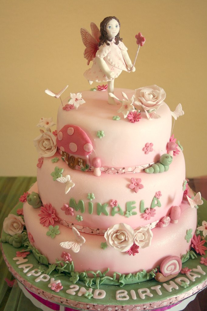 Fairy Birthday Cake
 Mikaela s Garden Fairy birthday cake