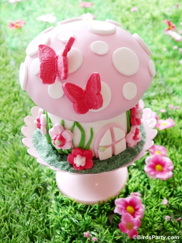 Fairy Birthday Cake
 How to Make a Toadstool Birthday Cake Party Ideas