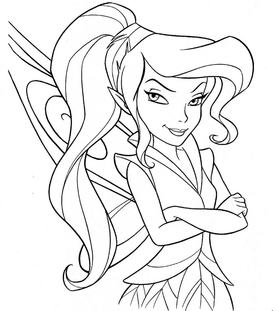 Fairy Coloring Pages For Adults
 Free Printable Disney Fairies Coloring Pages For Kids