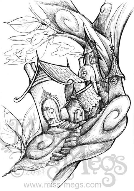 Fairy Tree House Coloring Pages
 fairy tree house coloring pages Google Search