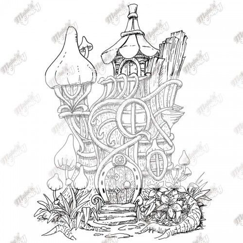 Fairy Tree House Coloring Pages
 11 best images about sylvie on Pinterest