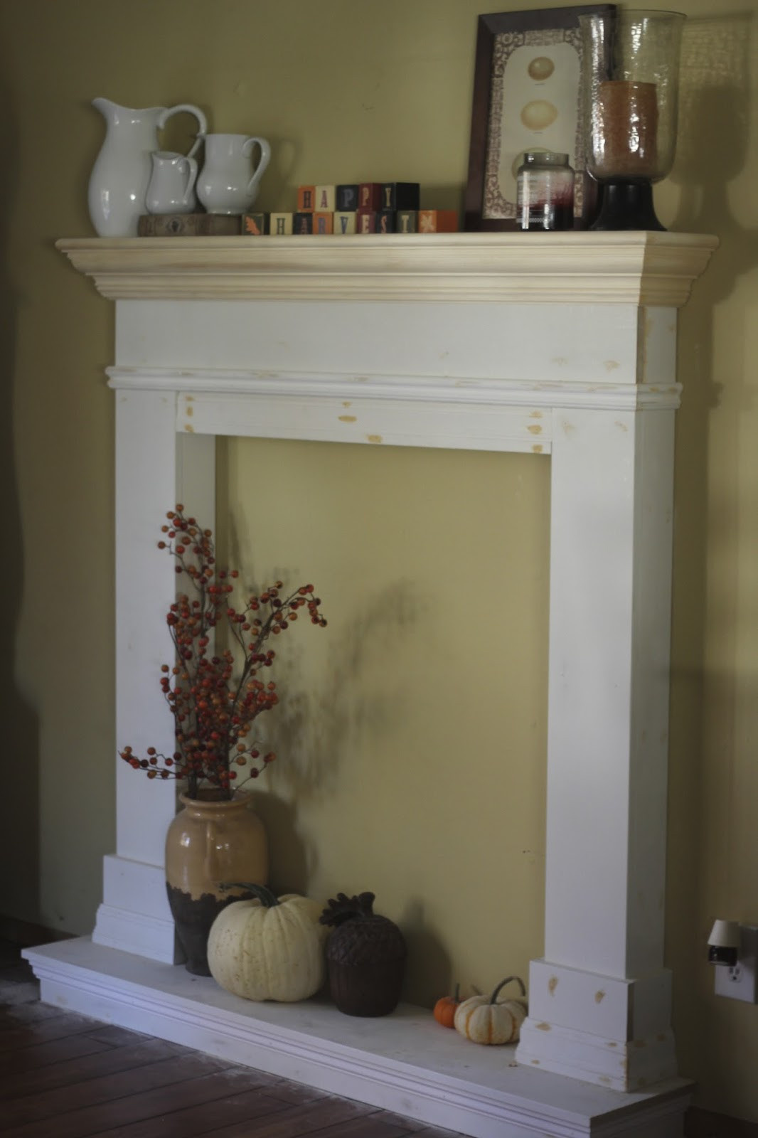 Best ideas about Fake Fireplace Mantel
. Save or Pin Golden Boys and Me Our Faux Fireplace Now.