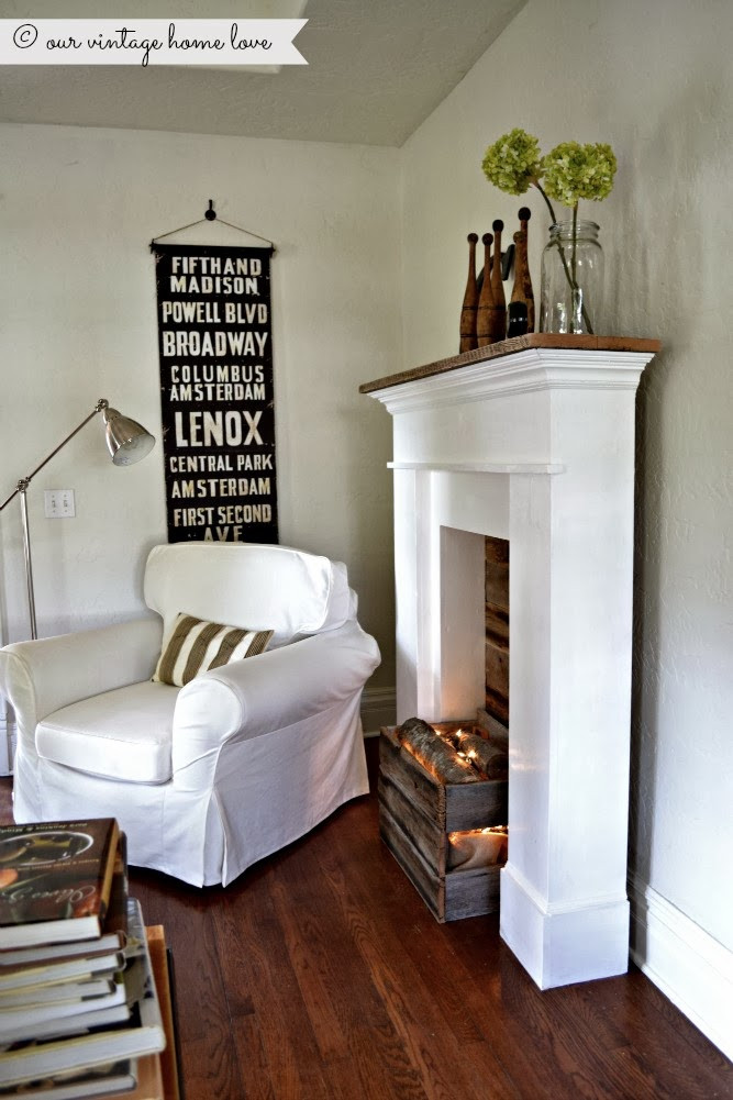 Best ideas about Fake Fireplace Mantel
. Save or Pin our vintage home love Faux Fireplace Now.