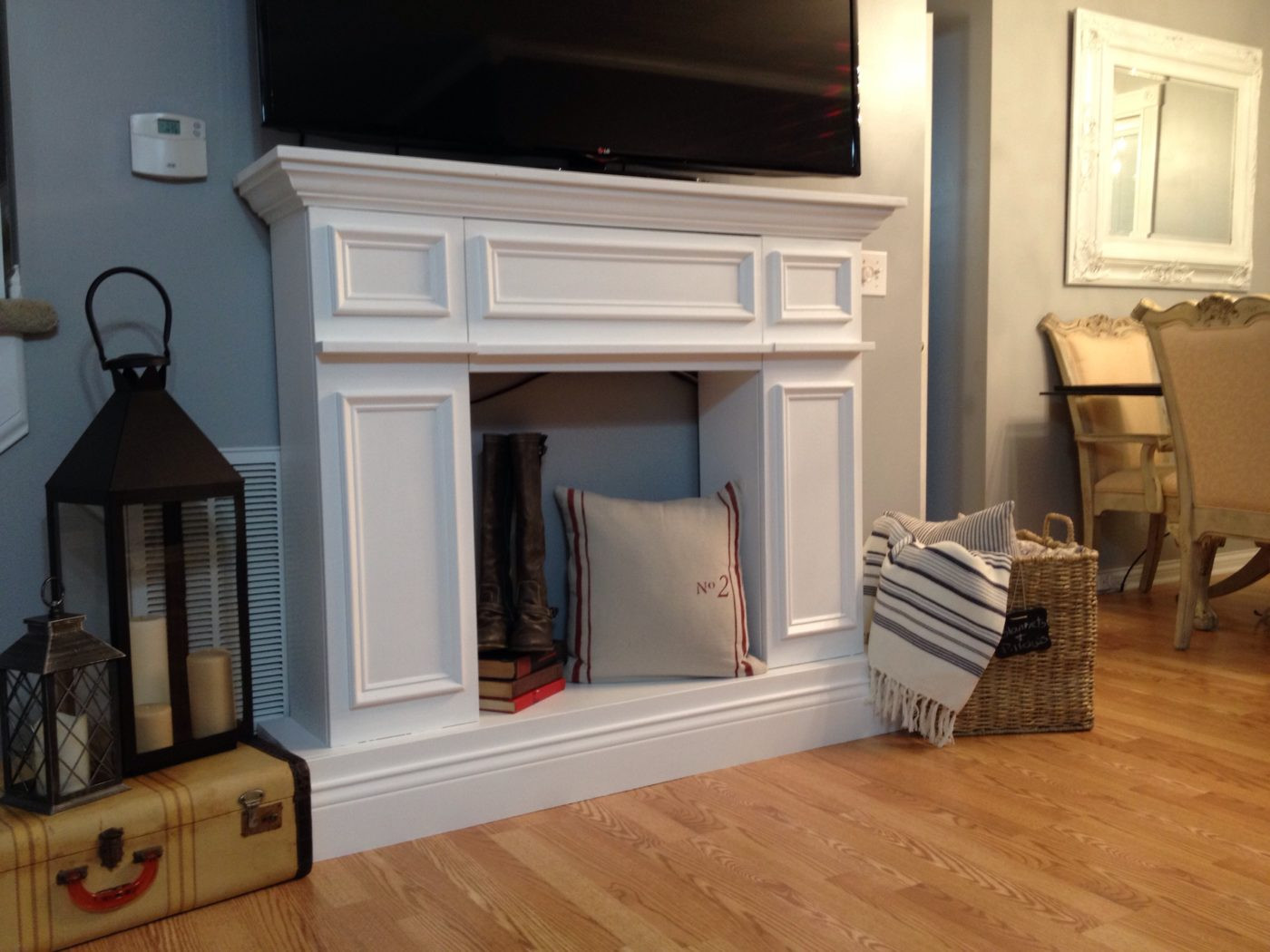Best ideas about Fake Fireplace Mantel
. Save or Pin Fake It Til You Make It The Making of a Faux Fireplace Now.