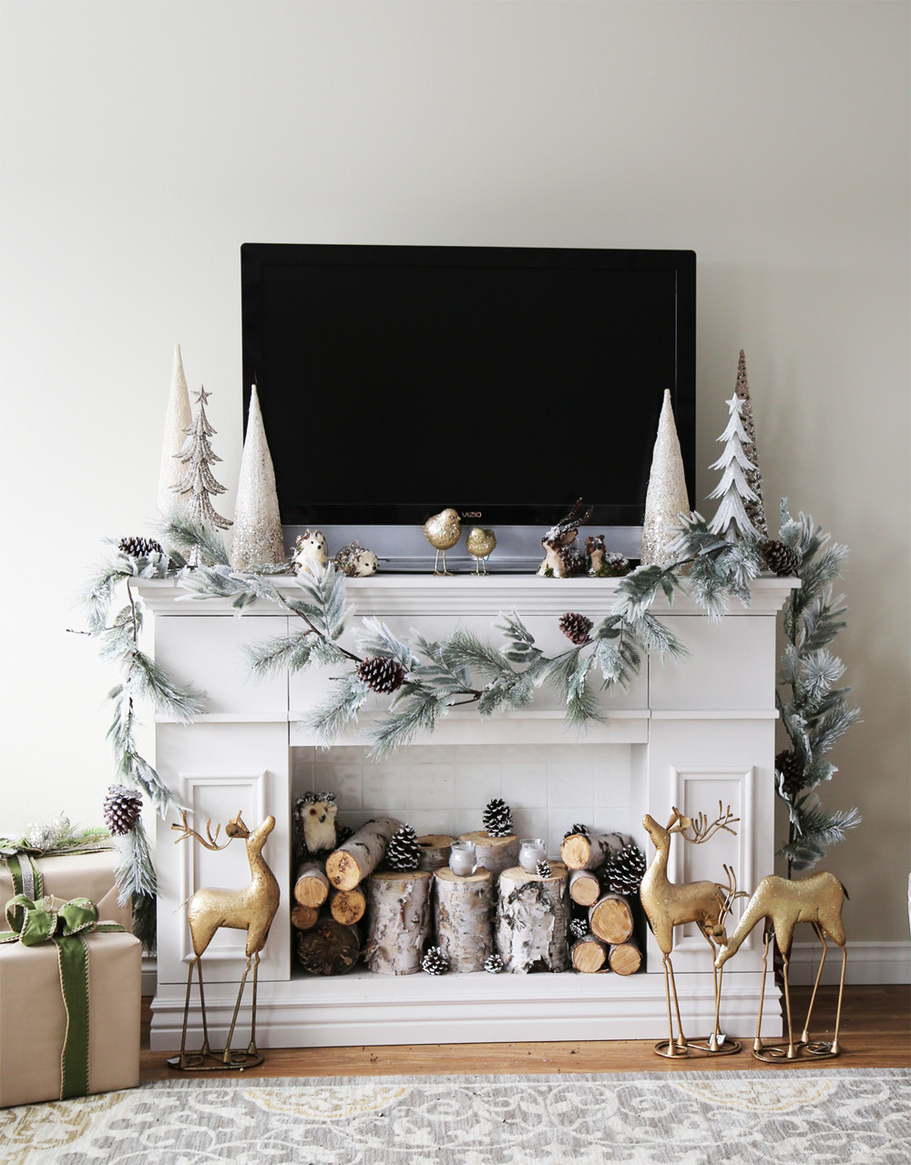 Best ideas about Fake Fireplace Mantel
. Save or Pin Beautiful Ways To Style & Decorate A Faux Fireplace Now.