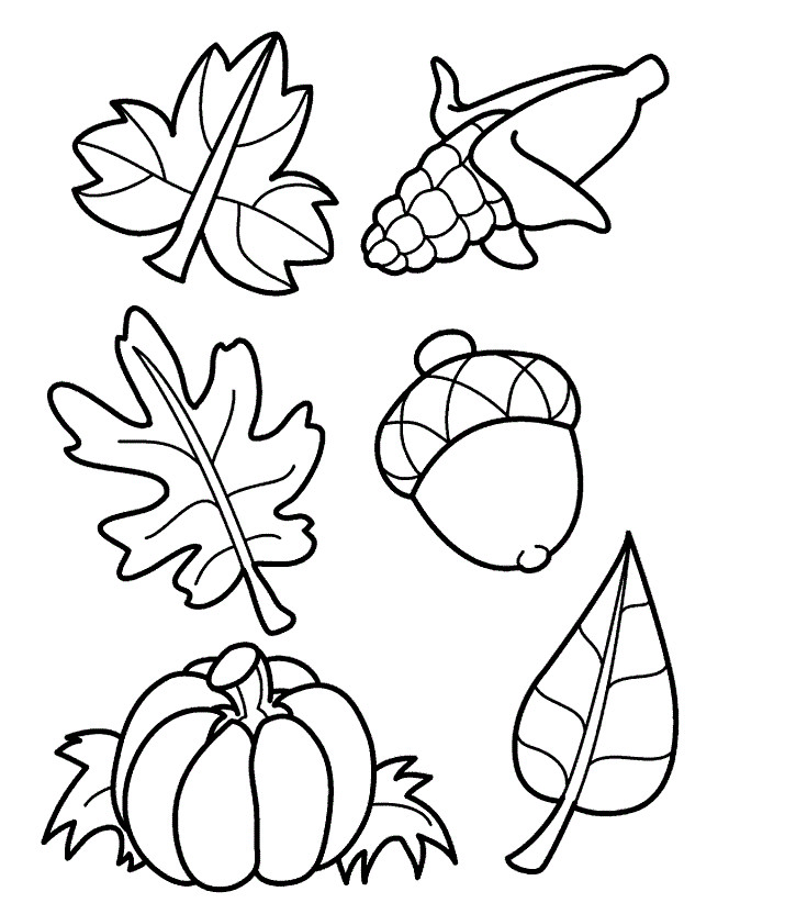 Fall Leaves Coloring Sheet
 leaves to color