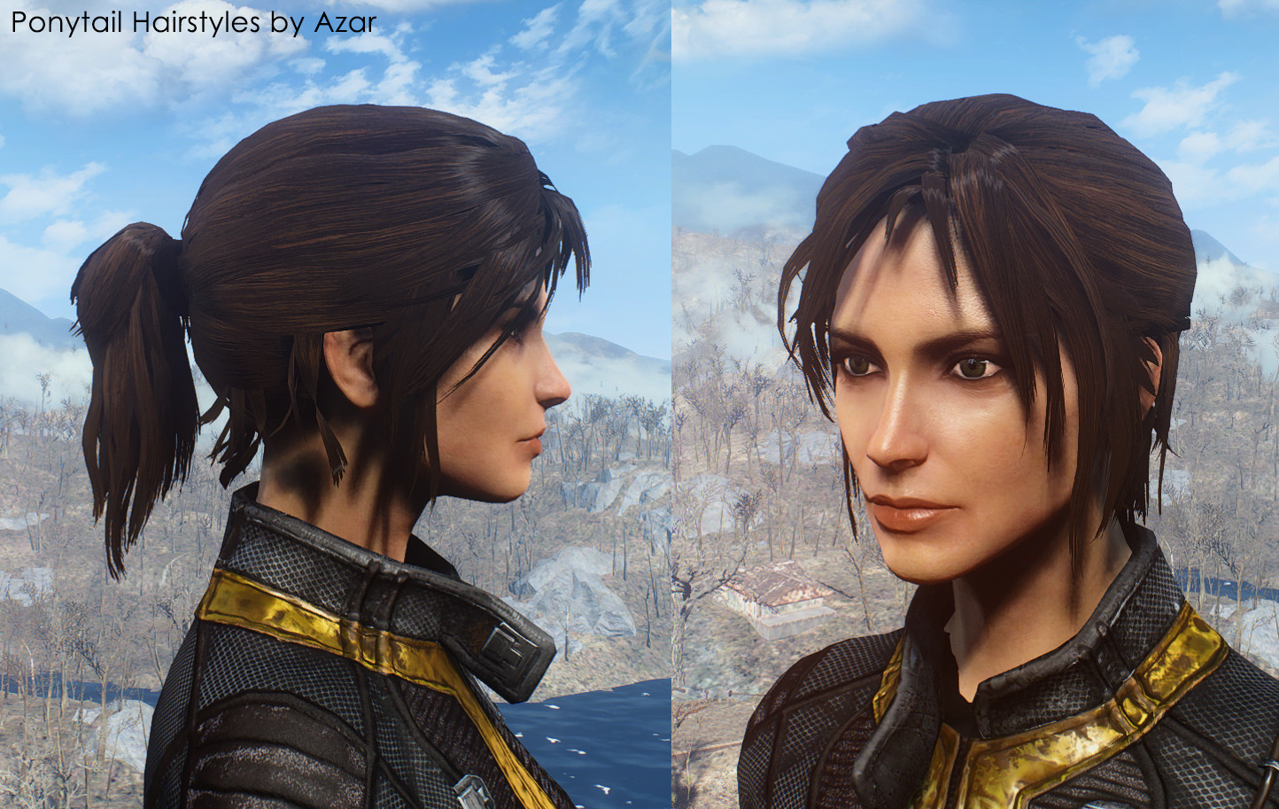 Fallout 4 Female Hairstyles
 Ponytail Hairstyles by Azar FO4 Mod