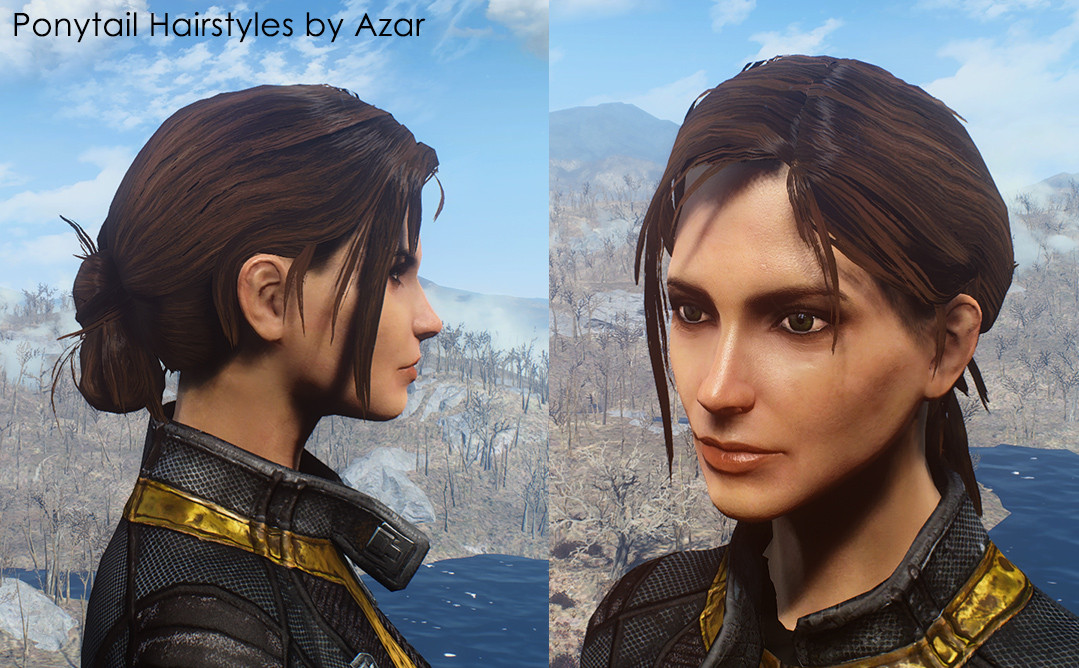 Fallout 4 Female Hairstyles
 Ponytail Hairstyles by Azar FO4 Mod