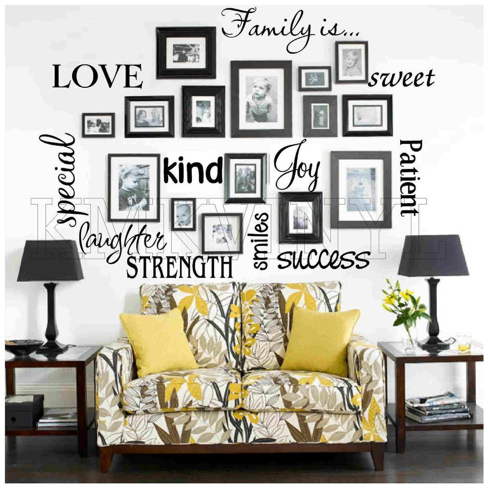 Best ideas about Family Wall Art
. Save or Pin Vinyl lettering FAMILY IS sticky word quote wall art Now.