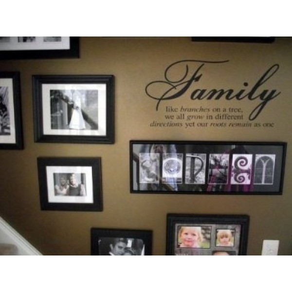 Best ideas about Family Wall Art
. Save or Pin Family Like Branches A Tree vinyl lettering wall Now.