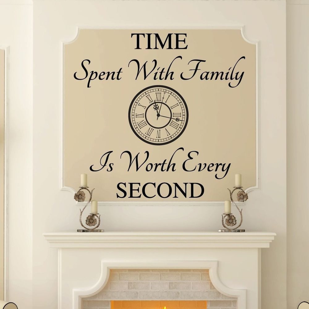 Best ideas about Family Wall Art
. Save or Pin TIME SPENT WITH FAMILY Wall Art Decal Quote Words Now.