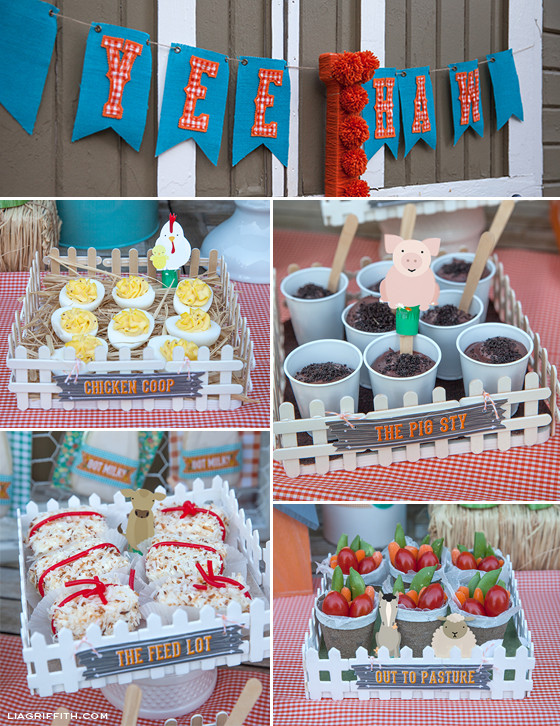 Farm Birthday Decorations
 DIY Kid s Farm Party Food & Drinks