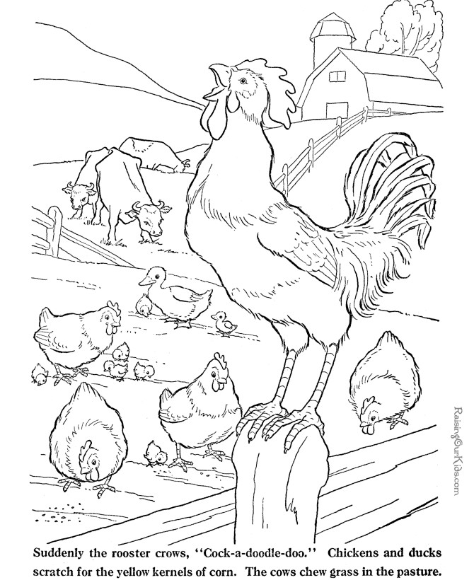 Farm Coloring Pages For Adults
 Colour In Farm Animals Coloring Home