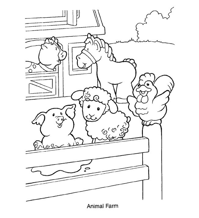 Farm Coloring Sheet
 Free Printable Farm Animal Coloring Pages For Kids