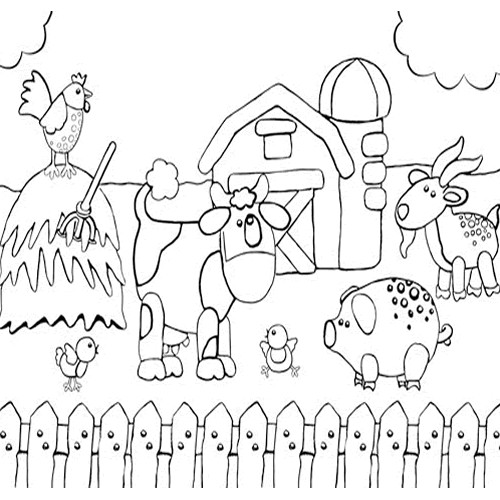 Farm Coloring Sheet
 Farm Coloring Pages for Free 40 Image Collections