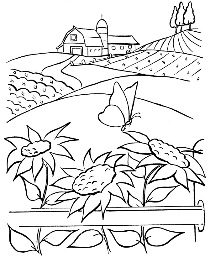 Farm Coloring Sheet
 Preschool Farm Coloring Pages AZ Coloring Pages