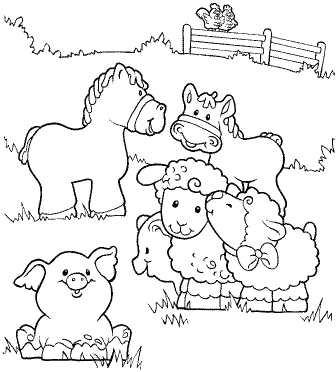 Farm Coloring Sheet
 DIY Farm Crafts and Activities with 33 Farm Coloring