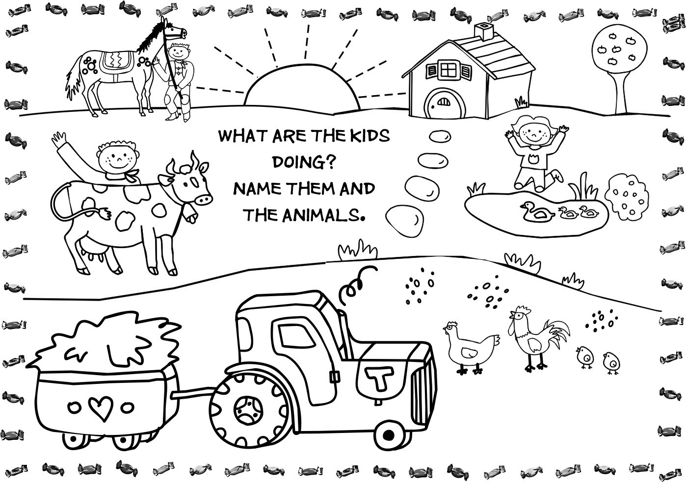 Farm Coloring Sheet
 Free Printable Farm Animal Coloring Pages For Kids