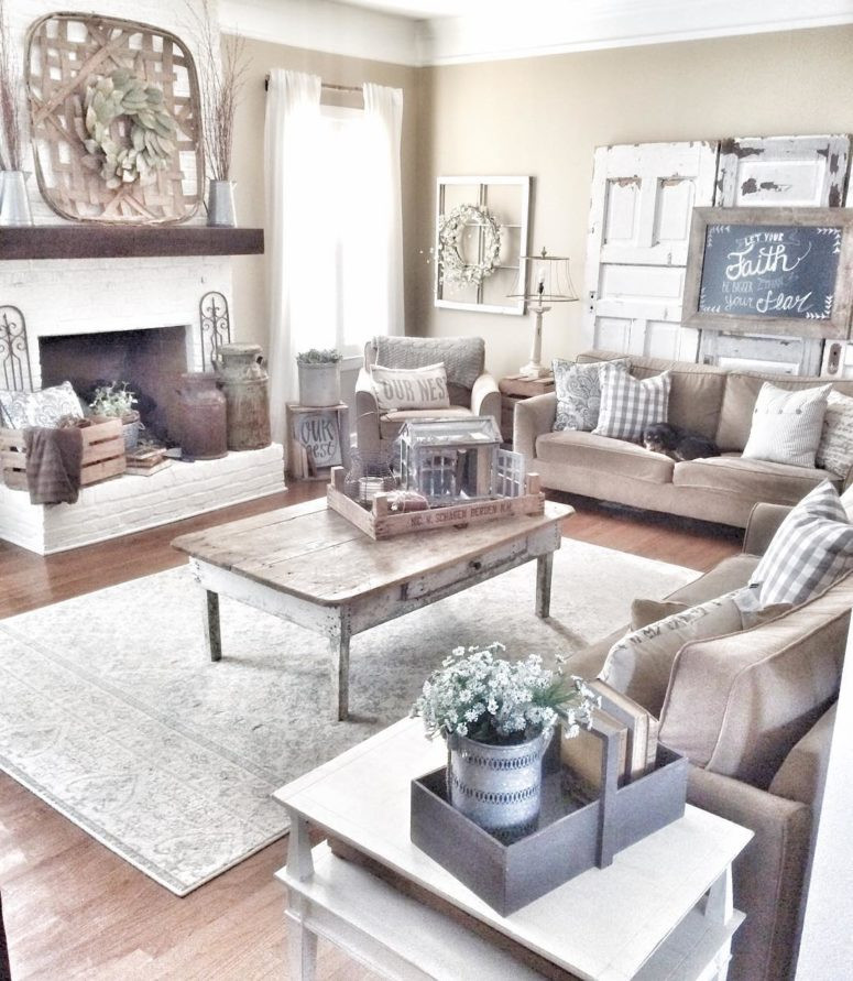 Best ideas about Farmhouse Living Room Decor
. Save or Pin Farmhouse Living Room Now.