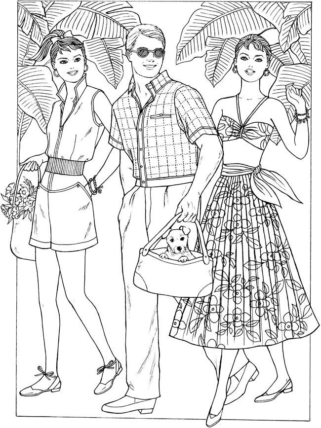 Fashion Adult Coloring Books
 Wel e to Dover Publications free sample