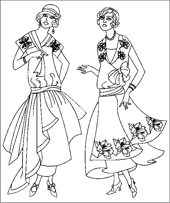 Fashion Adult Coloring Books
 Fashion Coloring Pages