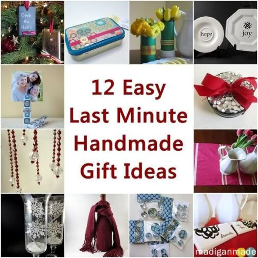 Best ideas about Fast Birthday Gift Ideas
. Save or Pin 12 Easy Last Minute Handmade Holiday Gift Ideas Now.