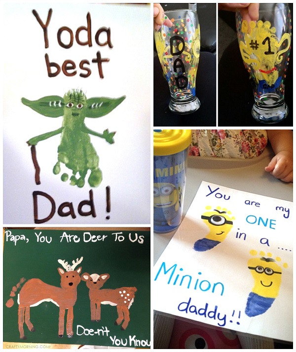 Father Day Craft Gift Ideas
 Father s Day Footprint Gift Ideas from the Kids Crafty