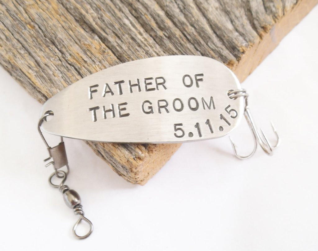 Father Of The Groom Gift Ideas
 Father of the Groom Gift Personalized Fishing Hook