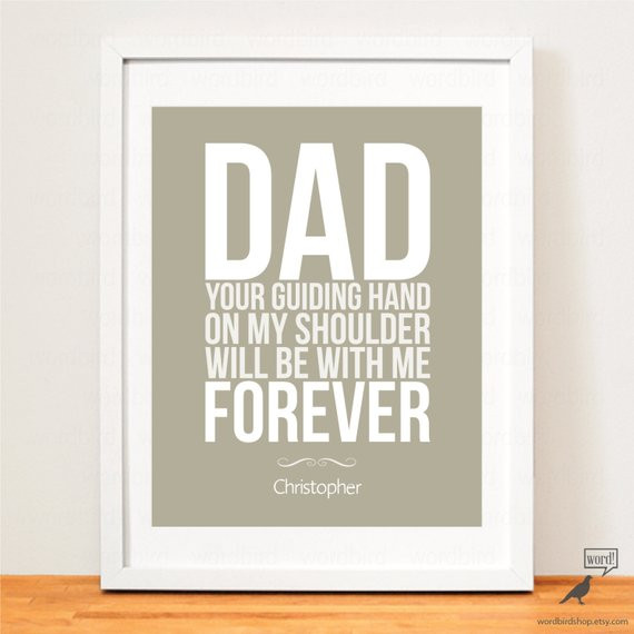 Father Son Gift Ideas
 Items similar to Personalized Gift for Father Gift