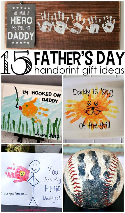 Father'S Day Gift Ideas For Preschoolers To Make
 Father s Day Handprint Gift Ideas from Kids
