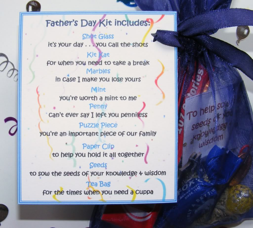 Father'S Day Gifts DIY
 Personalised Dad Father s Day Survival Kit Gift Card