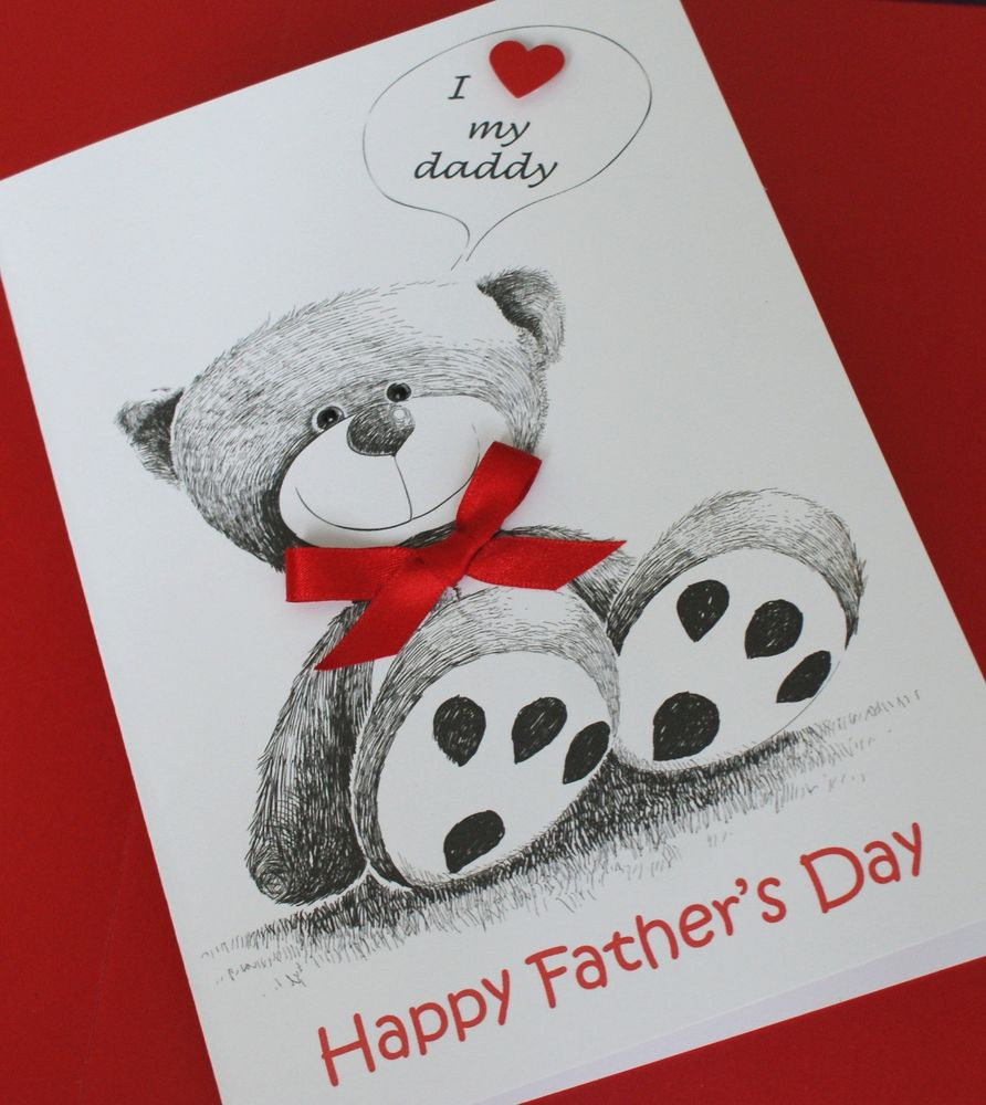 Father'S Day Gifts DIY
 LARGE Handmade Personalised CUTE TEDDY BEAR FATHER S DAY