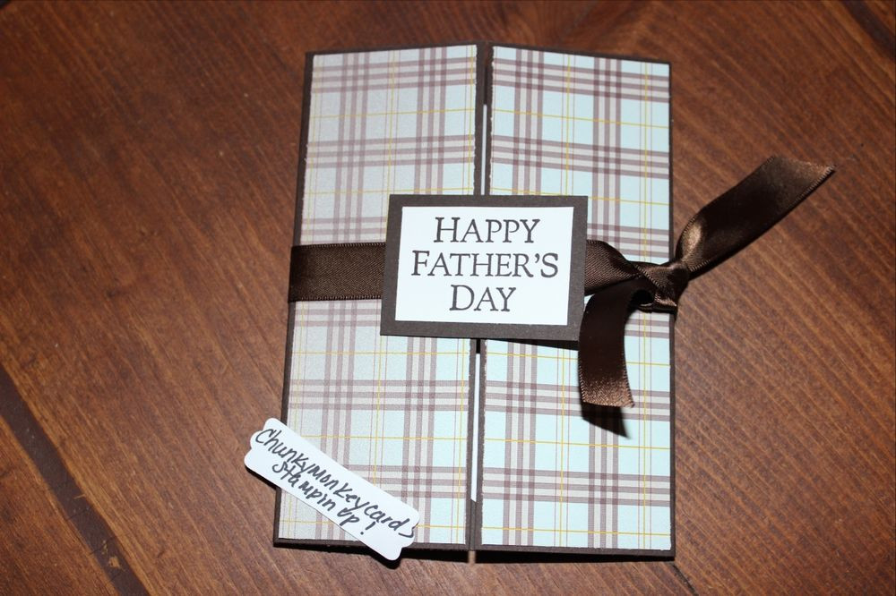 Father'S Day Gifts DIY
 Stampin Up homemade greeting card Happy Father s Day