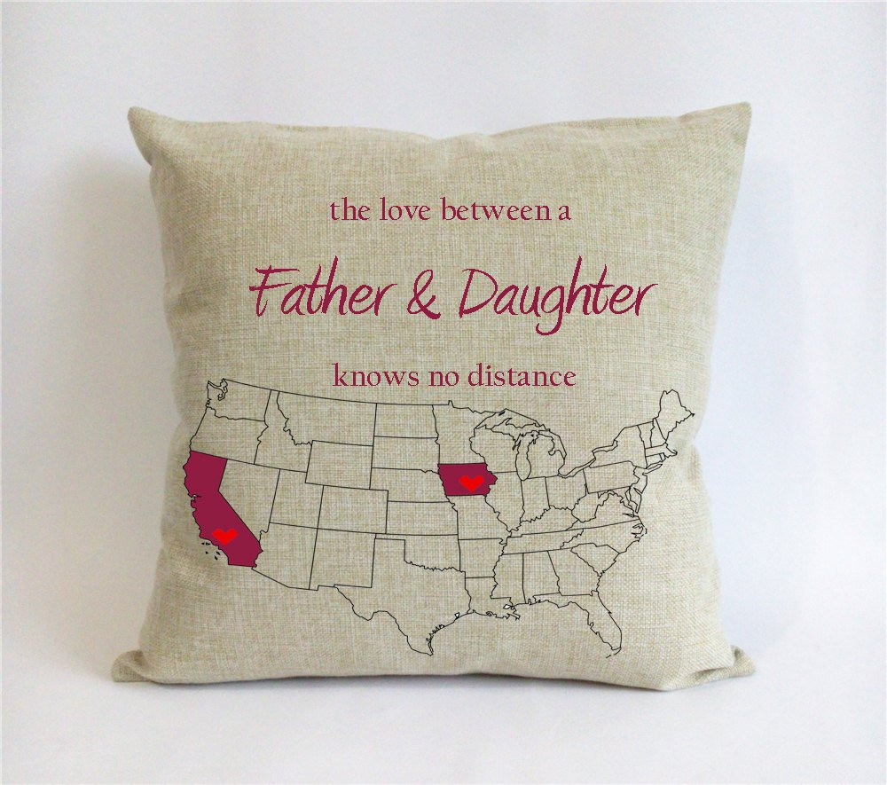 Best ideas about Fathers Day Gift Ideas From Daughter
. Save or Pin long distance father daughter pillow case fathers day t Now.