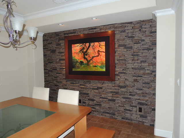 Best ideas about Faux Stone Accent Wall
. Save or Pin Faux Stone Accent Walls Contemporary Dining Room New Now.