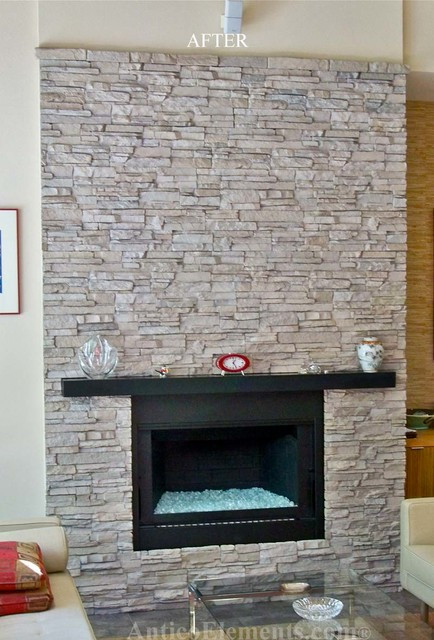 Best ideas about Faux Stone Fireplace
. Save or Pin Faux Stone Fireplace Contemporary Family Room Miami Now.