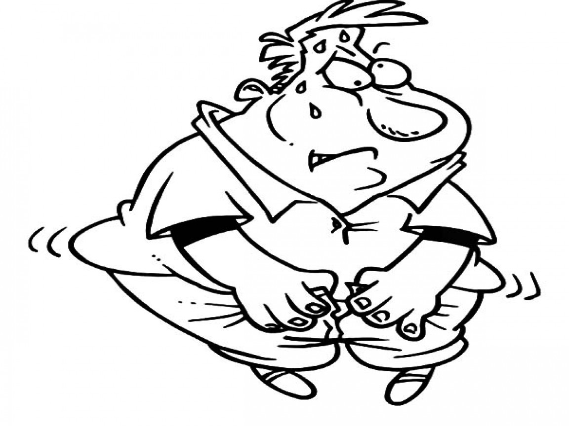 Feelings Coloring Sheets For Boys
 Fat Boy Coloring Page Feeling Stomach Ache Pages grig3
