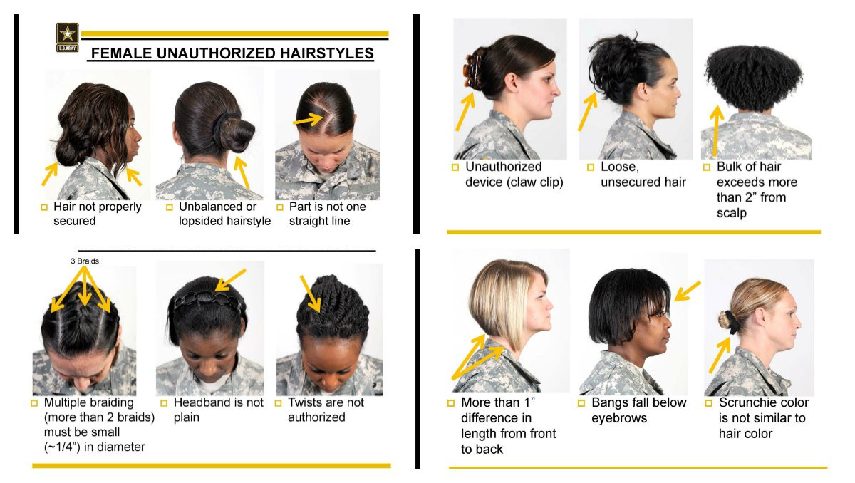 Female Authorized Hairstyles Army
 Authorized Military Female Hairstyles