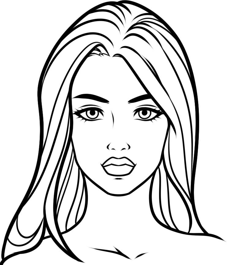 Female Coloring Pages
 La s Coloring Pages to and print for free