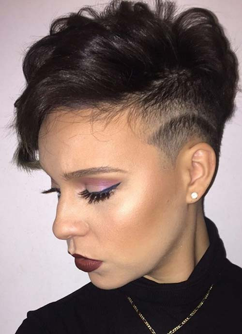 Female Undercut Hairstyle
 100 Short Hairstyles for Women Pixie Bob Undercut Hair