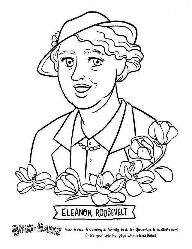 Best ideas about Feminist Coloring Book For Kids
. Save or Pin Eleanor roosevelt pictures to print this is the feminist Now.