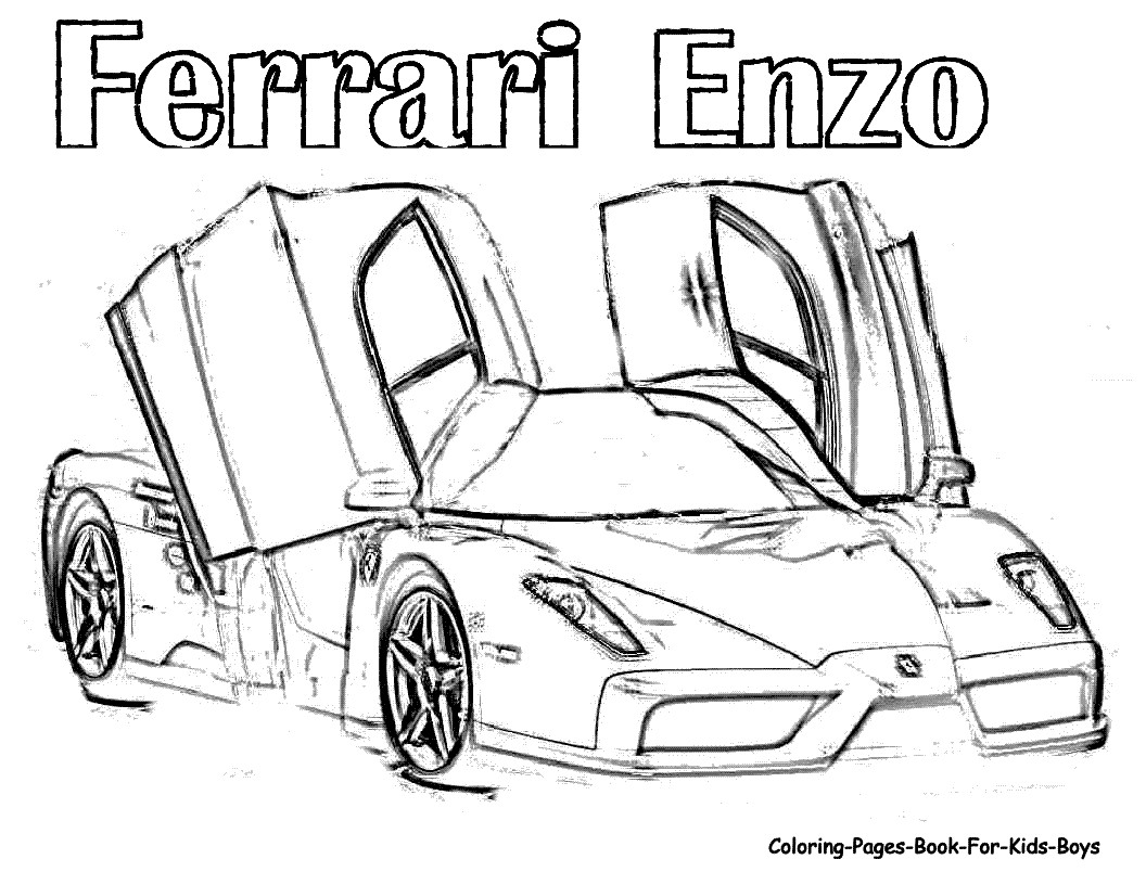 Ferrari Coloring Pages For Kids
 Ferrari Coloring Pages Coloring Home
