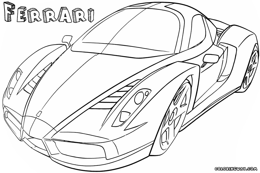 Ferrari Printable Coloring Pages
 Ferrari coloring pages