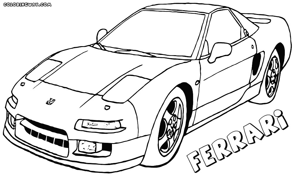 Ferrari Printable Coloring Pages
 Ferrari coloring pages