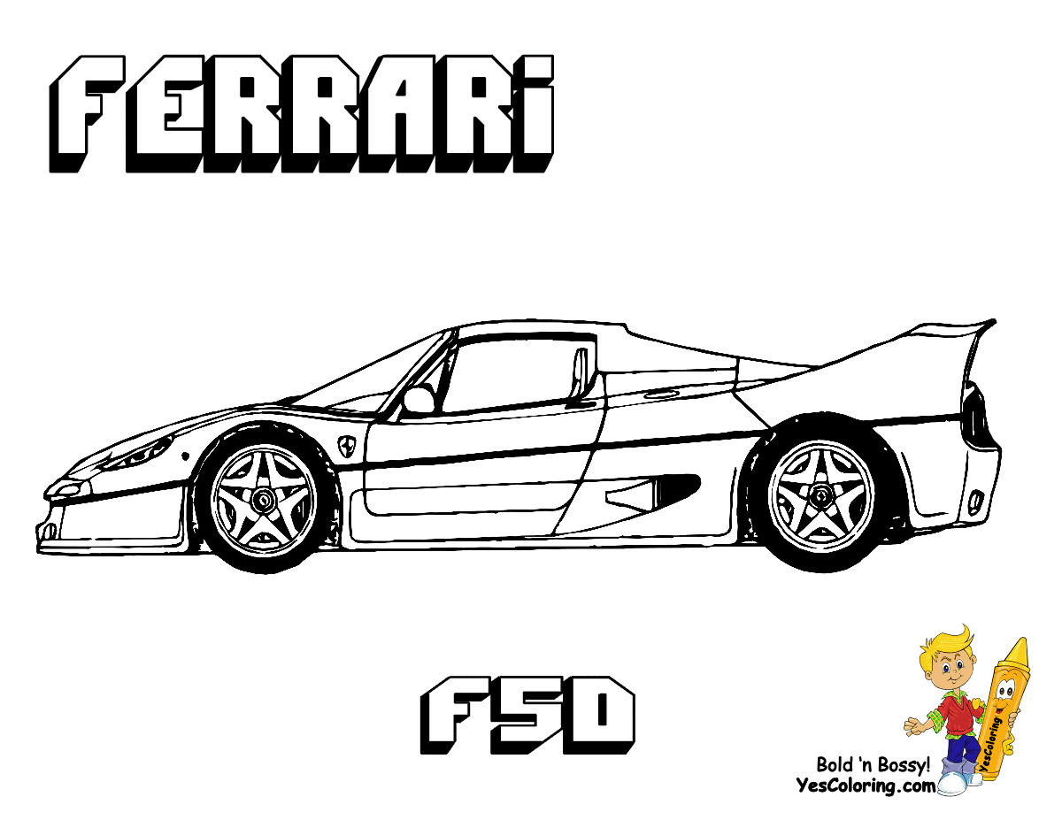 Ferrari Printable Coloring Pages
 Ferrari Coloring Pages Coloring Home